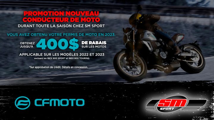 CF Moto – Nouveau conducteur de moto