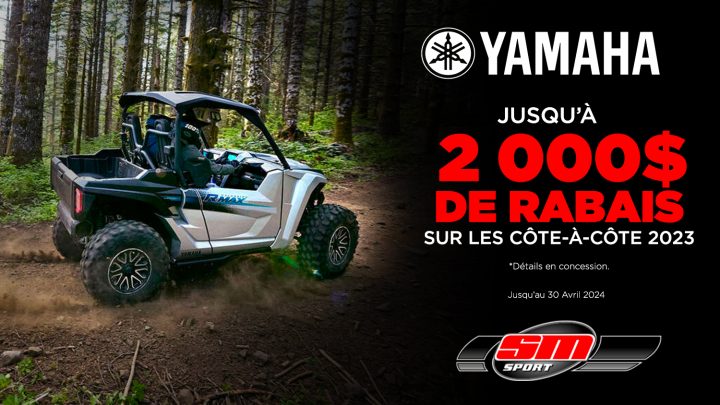 Promotions Yamaha | Côte-à-côtes