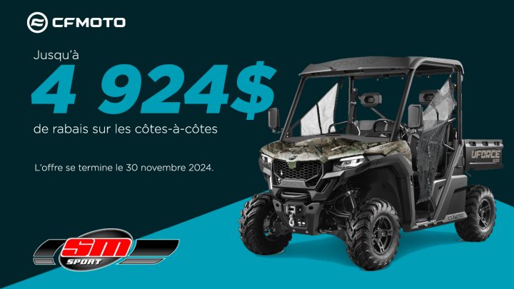 Promotions CFMOTO | Côtes-à-côtes