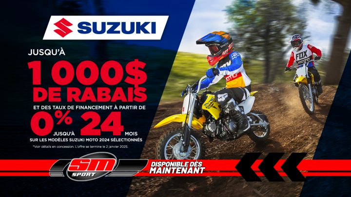 Promotions Suzuki | Motos Hors Route