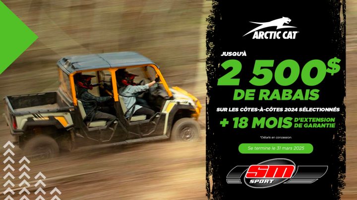 Promotions Arctic Cat | Côte-à-Côtes